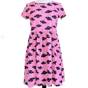 Women's Pink Bat Pocket Dress